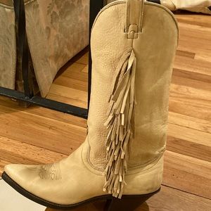 MENS CODE WEST WESTERN FRINGED BOOTS